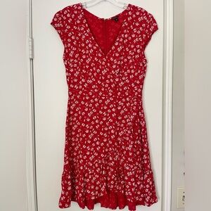 J Crew Summer dress, faux wrap.  Size Small